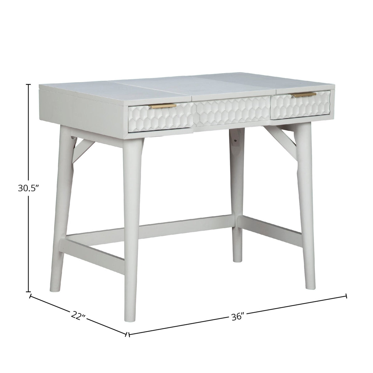 Weiß Perle Schlafzimmer Vanity Desk