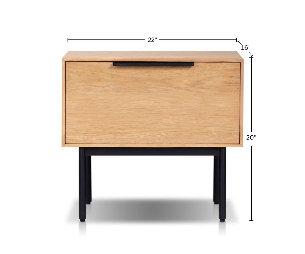 Akira Nachttisch, Light Oak
