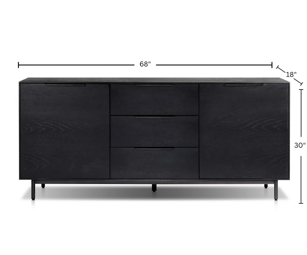 Akira Sideboard, Schwarz