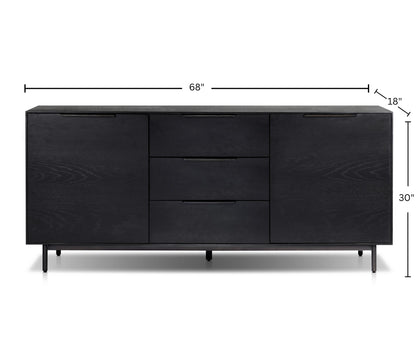 Akira Sideboard, Schwarz
