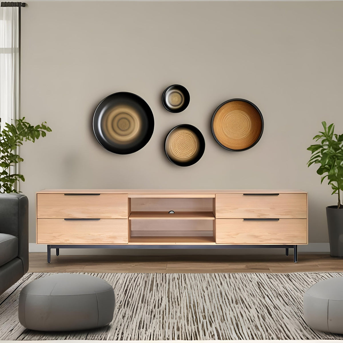 Akira TV Konsole, Light Oak