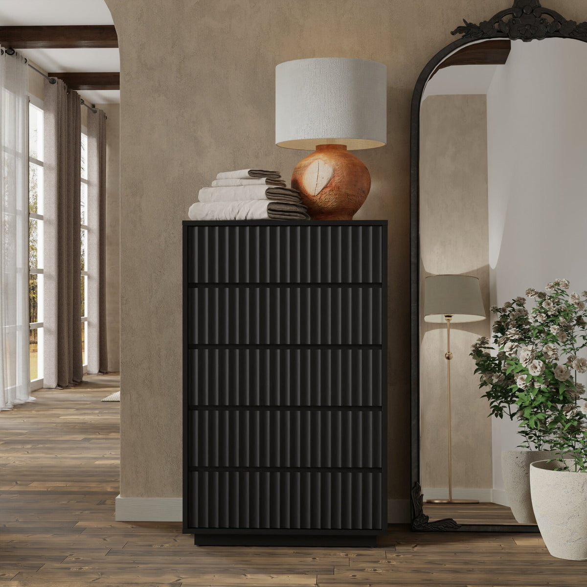 Blanca Chest, Schwarz