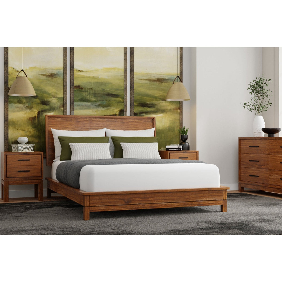 Nova Platform Bed - Honig Ahorn
