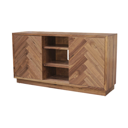 Russo 60' Modern Walnut Sideboard