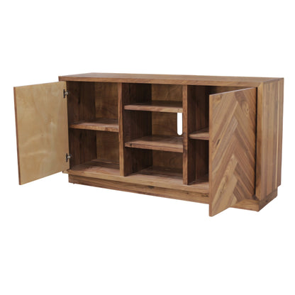 Russo 60' Modern Walnut Sideboard