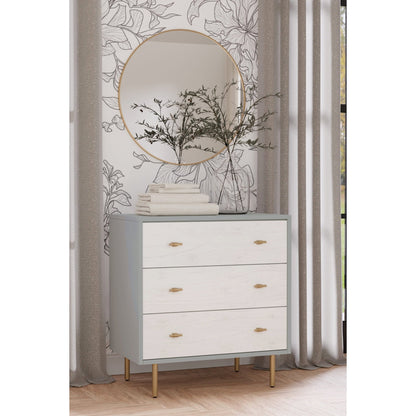Saige Accent Chest, verwittert weiß