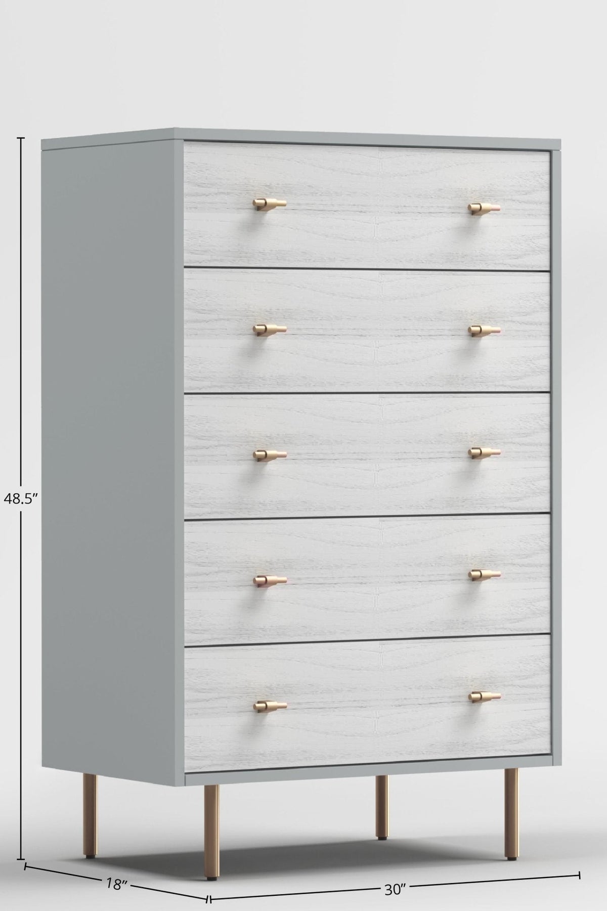 Saige Chest, Weathered Weiß