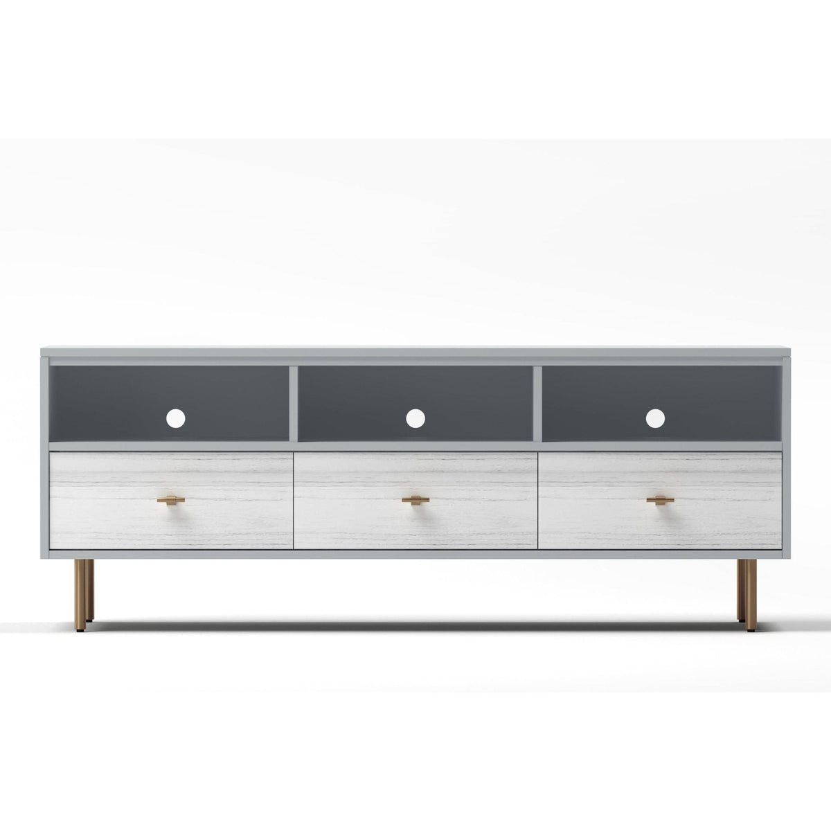 Saige TV Konsole, Weathered Weiß