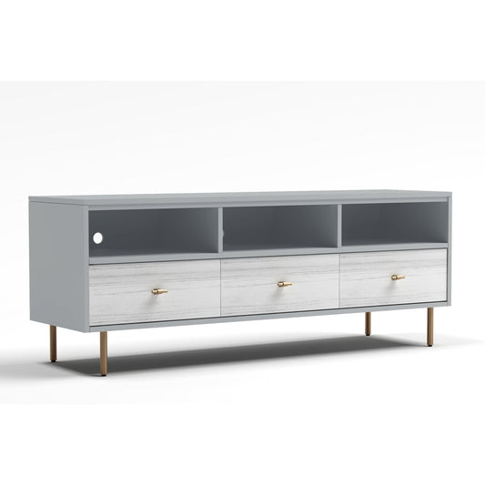 Saige TV Konsole, Weathered Weiß