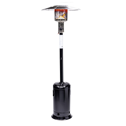 Solara Stand Patio Heater, Hammered Schwarz