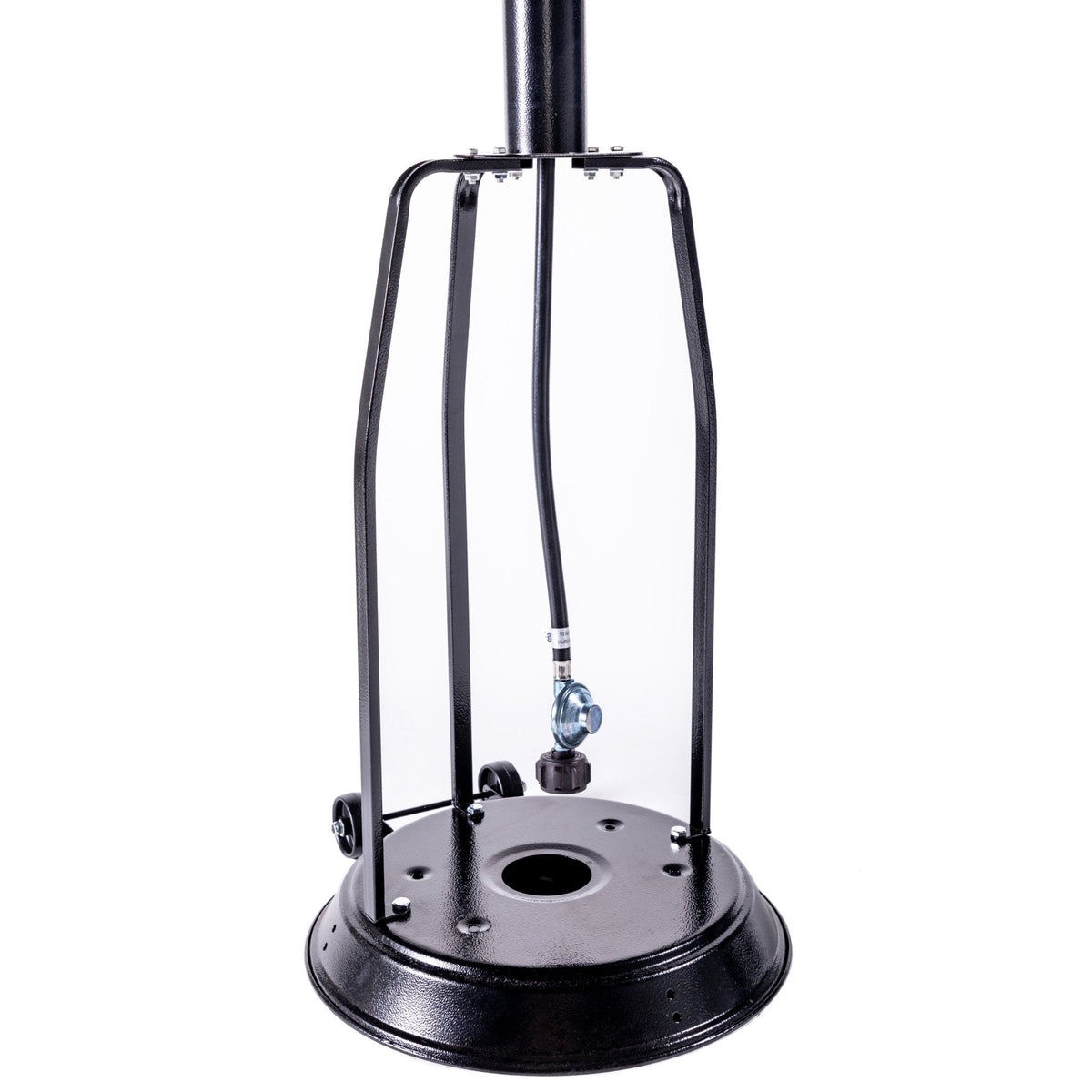 Solara Stand Patio Heater, Hammered Schwarz