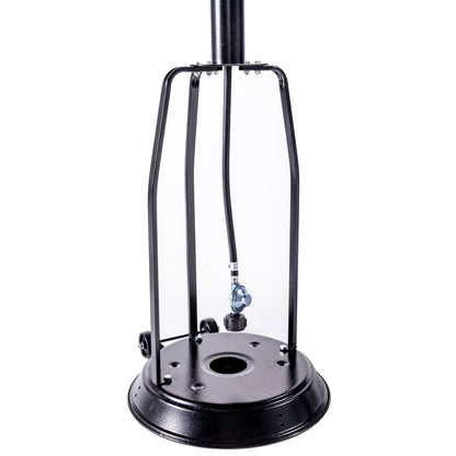 Solara Stand Patio Heater, Hammered Schwarz