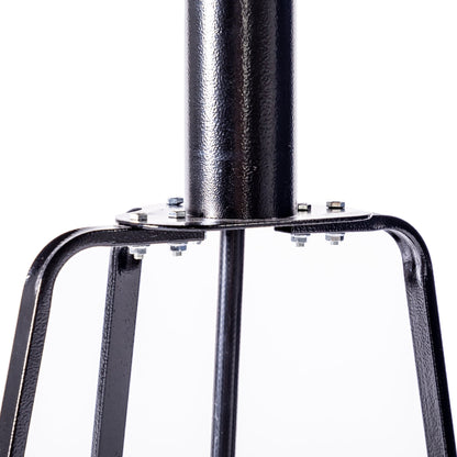 Solara Stand Patio Heater, Hammered Schwarz