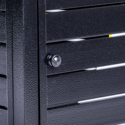 Vista Rechteckiger Feuerstellentisch, Hammered Schwarz