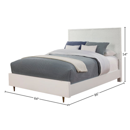 Weiße Perle Bett