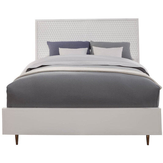 Weiße Perle Bett