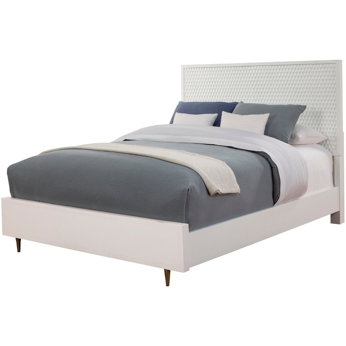 Weiße Perle Bett