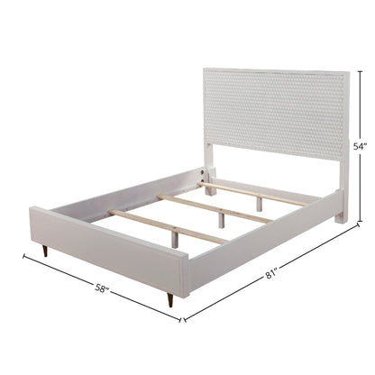 Weiße Perle Bett