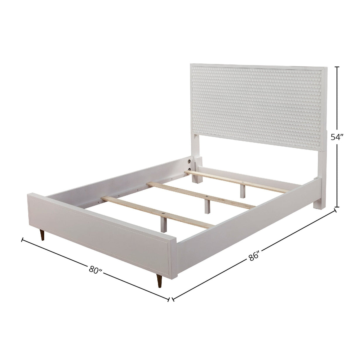 Weiße Perle Bett