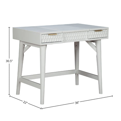 Weiß Perle Schlafzimmer Vanity Desk