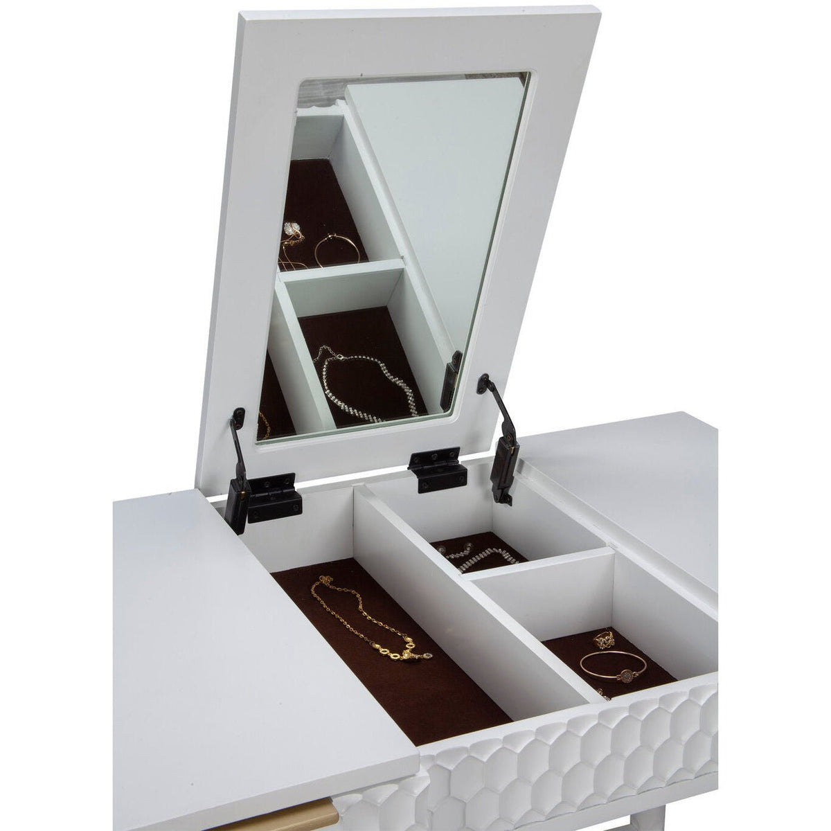 Weiß Perle Schlafzimmer Vanity Desk