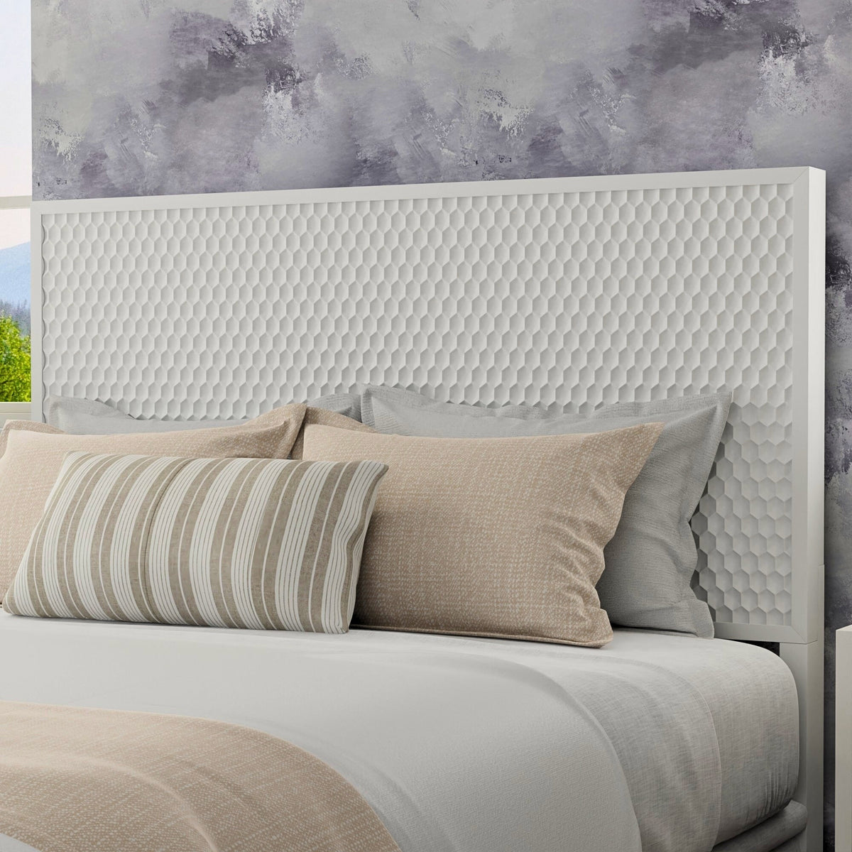 Weiß Perle Headboard