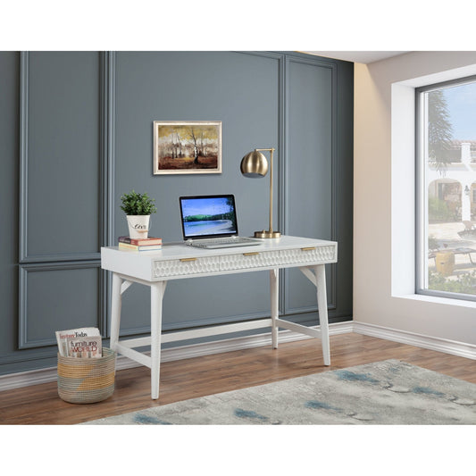 Weiß Perle Large Desk
