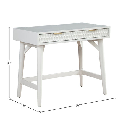 Weiß Perle Mini Desk