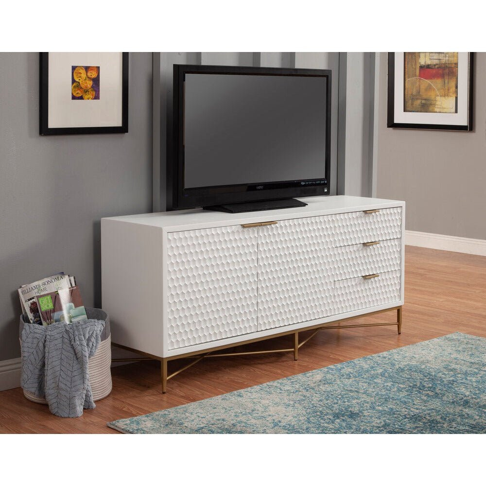 Weiß Perle TV Konsole